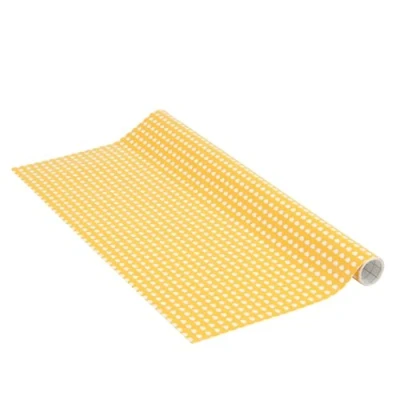Afbeelding van Venilia Erika Curry 54760 Plakfolie, met geometrisch motief, retropatroon, decoratiefolie, meubelfolie, behang, zelfklevende folie, pvc, zonder ftalaten, 45 cm x 1,5 m, dikte: 0,095 mm