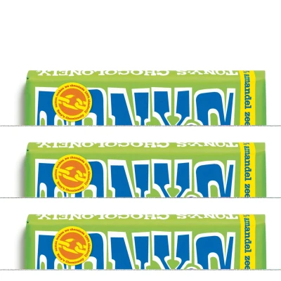 Afbeelding van Tony&#039;s Chocolonely Puur Amandel Zeezout 15 x 180 gram