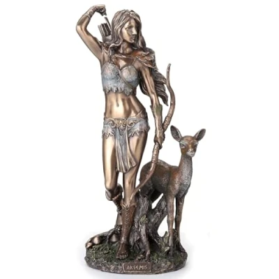 Afbeelding van Veronese Design Artemis Godin van de Jacht en Wildernis Brons Afgewerkt Standbeeld