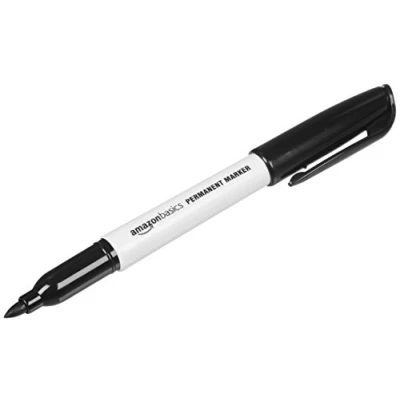 Afbeelding van Amazon Basics Permanent marker, verpakking van 24 stuks (1 stuk), zwart