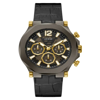 Afbeelding van Guess GW0492G1 Edge horloge Quartz horloges GoudkleurZwart
