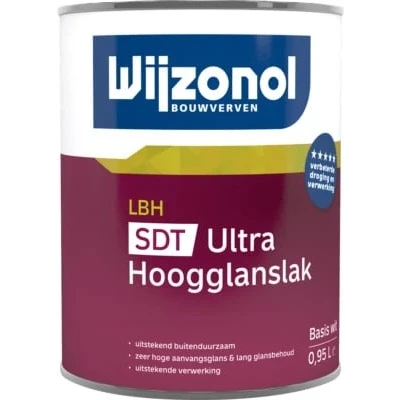 Afbeelding van Wijzonol LBH SDT Ultra Hoogglanslak 0,5 Liter Hoogglans Houtverf