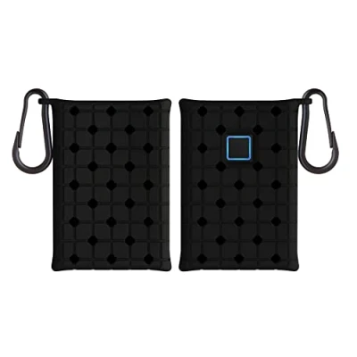 Afbeelding van kwmobile case voor harde schijf Compatibel met Samsung T7 Touch Portable SSD cover van silicone In zwart