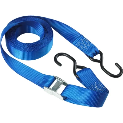 Afbeelding van Masterlock Single pack spring clamp tie down 5m x 35mm with S hooks colour : bl 4369EURDAT