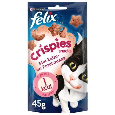Afbeelding van Felix Crispies Kattensnack Zalm Forel 48 g