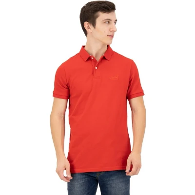 Afbeelding van Superdry Classic Poloshirt, Heren, Maat: Large, Rouge red