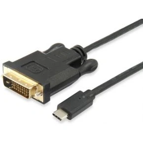 Afbeelding van Equip 133468 USB Typ C auf DVI D Dual Link Kable Stecker 1.8m1