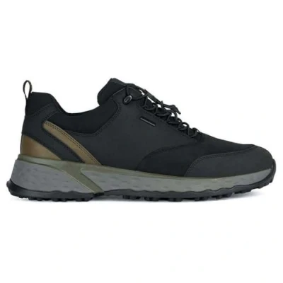 Afbeelding van Geox U Sterrato B ABX C Sneakers laag, Heren, Maat: 39, Black Leer en textiel