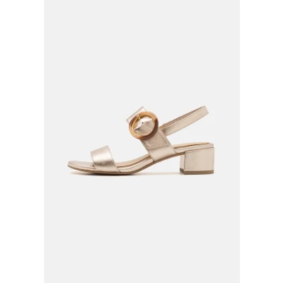 Afbeelding van Marco Tozzi Dames 2 28219 44 sandalen met hak, platina, 41 EU, EU