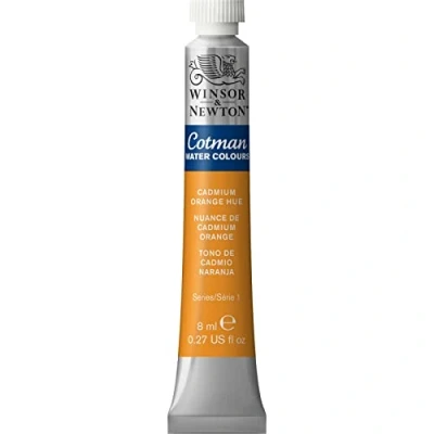 Afbeelding van Winsor &amp; Newton 8840082 Cotman aquarelverf Studio waterverf, levendige hoogwaardige kleuren met zeer goede verwerkingseigenschappen 8 ml tube Cadmium Orange Hue