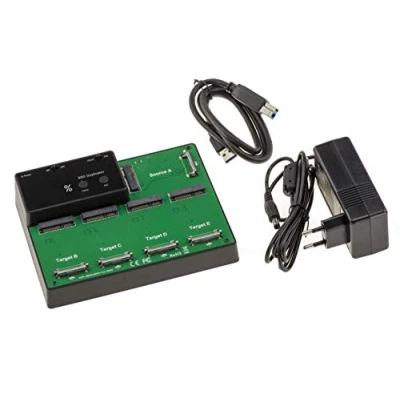 Afbeelding van KALEA INFORMATIQUE USB Docking Station voor 5 mSATA SSD&#039;s met 3.0 Link en KLONING. Dock geleverd externe voeding