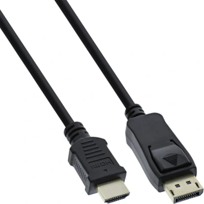 Afbeelding van Kabel inLine Displayport HDMI 4K M/M 2 meter zwart