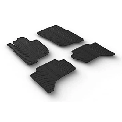 Afbeelding van Gledring Rubbermatten passend voor Mitsubishi L200 (Triton) 2015 2019 &amp; FL (T profiel 4 delig + montageclips)