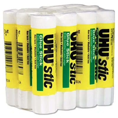 Afbeelding van UHU Stic Permanent Clear Application Glue Stick, 8,2 g, 29 oz, 12 per verpakking