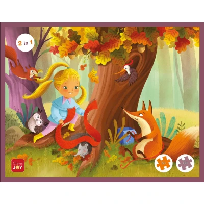 Afbeelding van Puzzelen met Pippa en de vermiste egel. 2 in 1 puzzel