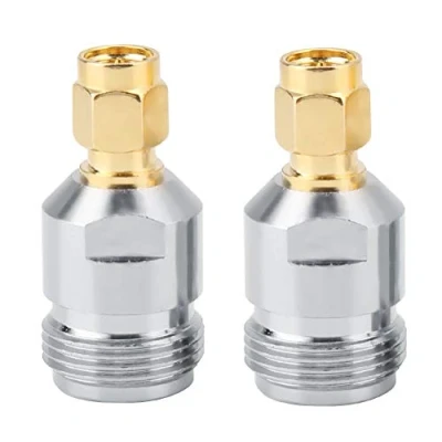 Afbeelding van 2 stuks N Female naar SMA Male Connector, RF Adapter, Coaxiale Adapter Test Converter, Stabiele Prestaties, met Brede Frequentie Bandbreedte en Langdurige Prestaties