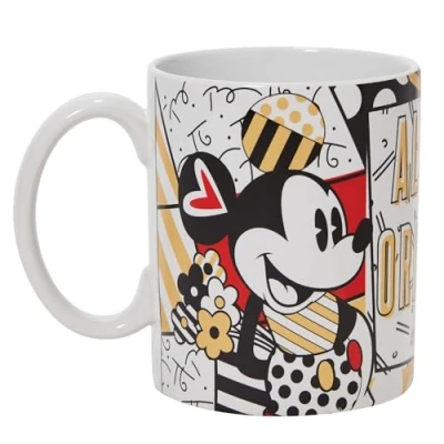 Afbeelding van Enesco 6010310 Disney door Britto Midas Mickey en Minnie Mouse Always Original Koffiemok, Steengoed, Multicolor