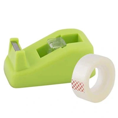 Afbeelding van D.RECT Plakbanddispenser 8005 Groen Hoogwaardige tafeldispenser plakbandbreedte: tot 19 mm Tape lengte 33 m incl. 1 rol plakfolie x