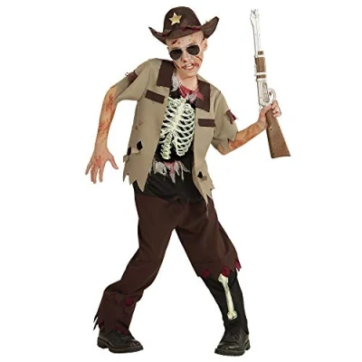 Afbeelding van Widmann Zombie Kostuum Sheriff Navajo Jongen Bruin Maat 158 Halloween Verkleedkleding