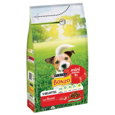 Afbeelding van Bonzo Mini Menu Hondenvoer Rund 1.5 kg