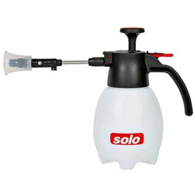 Afbeelding van Solo 401 Drukspuit, 1 liter, met draaibare sproeikop robuuste FKM afdichtingen, sproeiapparaat voor tuin, balkon en huishouden, 18 x 12 23 cm, wit