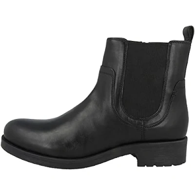 Afbeelding van Geox Rawelle Korte laarzen, Dames, Maat: 38, Black Leer en imitatieleer