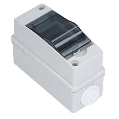Afbeelding van Tissting opbouw, verdeelkast, DIN rail, 1 rij, 2 modules, 125 x 55 90 mm, IP65 waterdicht, zekeringkast voor elektronica, communicatie