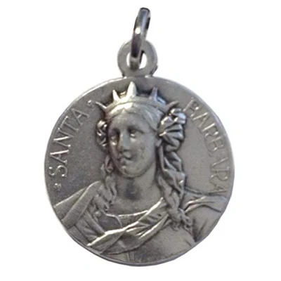 Afbeelding van Medaille van de Heilige Bárbara Beschermingskatroon brandweer, Messing