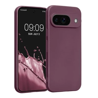 Afbeelding van kwmobile metallic telefoonhoesje van TPU geschikt voor Google Pixel 9 Flexible case smartphone In lila