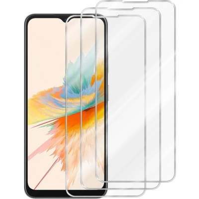 Afbeelding van Cadorabo 3x Screenprotector geschikt voor Blackview A85 Beschermende Pantser Film in KRISTALHELDER Getemperd (Tempered) Display beschermend glas 9H hardheid met 3D Touch