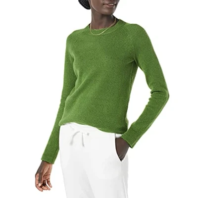 Afbeelding van Amazon Essentials Dames Classic Fit Soft Touch Lange Mouw Crewneck Trui, Groen, S