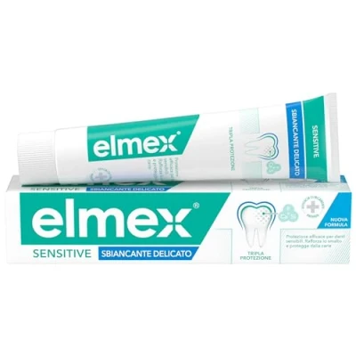 Afbeelding van elmex Whitenende tandpasta, zachte gevoelige tanden, 1 verpakking van 75 ml, met aminofluoride, wittere vlekverwijdering, tandbleken