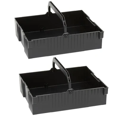 Afbeelding van Bosch Sortimo L BOXX Inhanginzetstuk set van 2, zwart, korfinzet voor gereedschapskoffer LBOXX 238 en 374, alleen de oude generatie, past niet nieuwe G4 serie