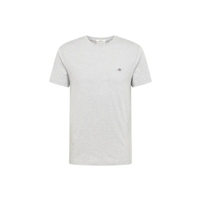 Afbeelding van GANT Shield Tshirt basic, Heren, Maat: Small, Grey melange