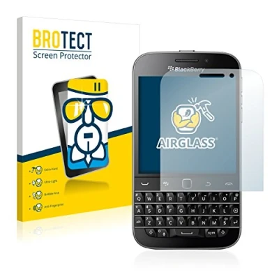 Afbeelding van BROTECT AirGlass kogelwerende glasfolie (1 Stuk, Blackberry Classic Q20), Smartphone beschermfolie, Transparant