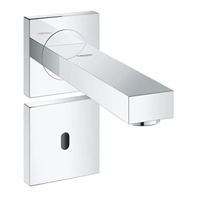 Afbeelding van Grohe eurocube e infrarood elektronische wandkraan zonder menging opbouwdeel inclusief transformator chroom 36442000