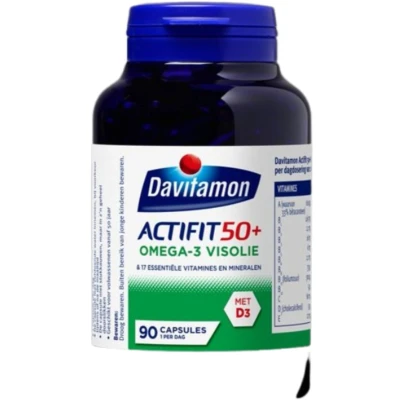 Afbeelding van Gratis Verzending: 2x Davitamon Actifit 50+ Omega 3 Visolie 150 capsules
