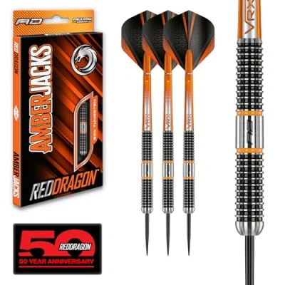 Afbeelding van RED DRAGON Amberjack 18: Steeltip Tungsten Dartpijlen Professioneel 22 gram