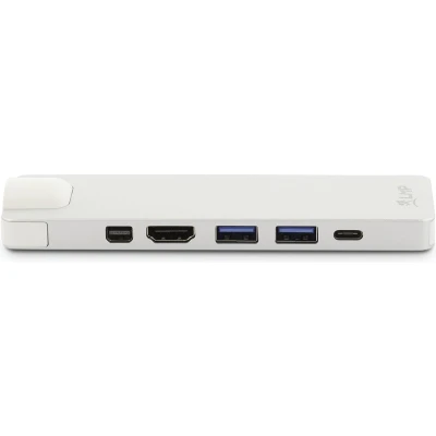 Afbeelding van LMP 17278, USB 3.2 Gen 1 (3.1 1) Type C, Zilver, MicroSD (TransFlash), SD, HDMI, RJ 45, A, mini DisplayPort, Aluminium,