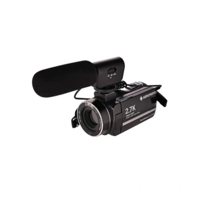 Afbeelding van AGFA PHOTO Realimove CC2700 Caméscope Numérique (Vidéo 2.7K, 24MP, Écran Tactile 3’’, Zoom 18X, Télécommande, 2 Batteries, Micro, Batterie Lithium) Noir