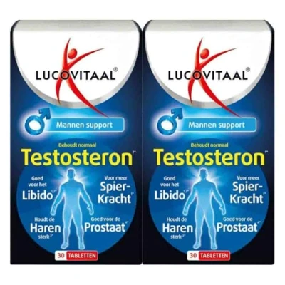Afbeelding van 2x Lucovitaal Testosteron Mannen Support 30 tabletten