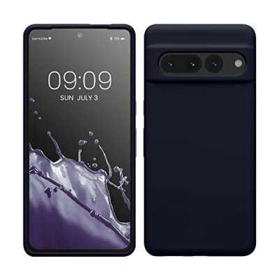 Afbeelding van kwmobile telefoonhoesje geschikt voor Google Pixel 7 Pro Hoesje met siliconen coating Smartphone case in deep ocean