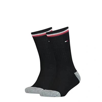 Afbeelding van Tommy Hilfiger 2ER PACK Iconic SPORTS, Frottee Sokken voor kinderen, Maat: 35 38, Schwarz