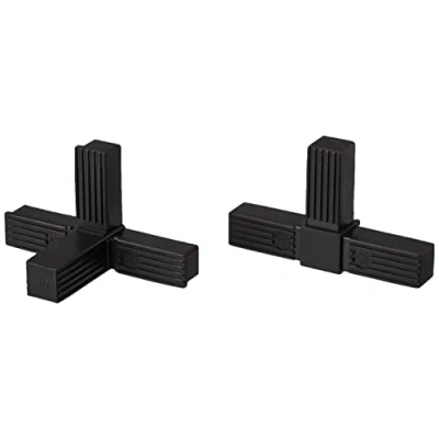 Afbeelding van cyclingcolors STEKVERBINDER 20x20 25x25 30x30 vierkantige buis profiel 20 mm 25 30 kunststof buisconnector (X (25mm))