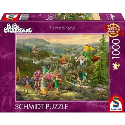 Afbeelding van Schmidt Spiele 58424 Thomas Kinkade, Kiddinx, Bibi Blocksberg, Junghexbijeenkomsten, puzzel met 1000 stukjes