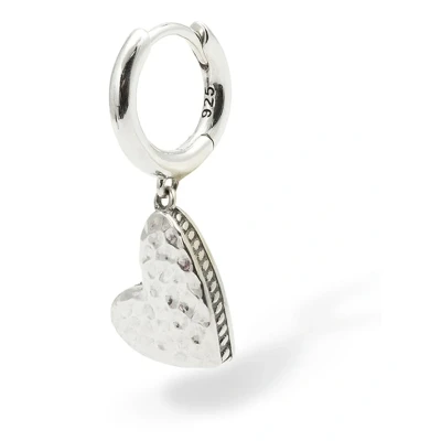 Afbeelding van Buddha to Hart Oorbel Single Piece Zilver