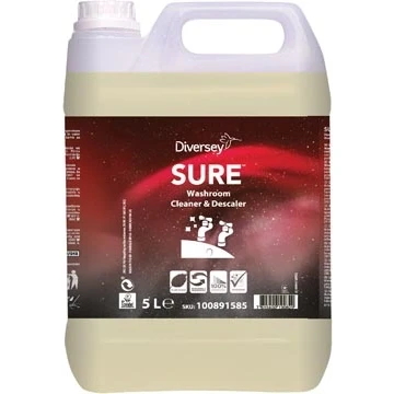 Afbeelding van Diversey Sanitairreiniger En Ontkalker Sure, Flacon Van 5 Liter Toilethygiëne