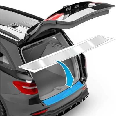 Afbeelding van uProtect Autobumperbescherming folie voor BMW iX I20 I 2021 2024: bumperbescherming, krasbescherming, lakbeschermingsfolie transparant, glanzend, zelfklevend