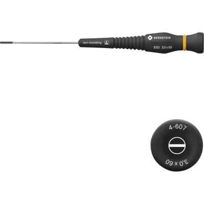 Afbeelding van Bernstein Tools for Electronics Werkzeugfabrik Elektronica en fijnmechanica Platte schroevendraaier Kopbreedte: 3 mm Koplengte: 60