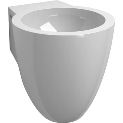 Afbeelding van Fontein Clou Flush 6 met Plug en Bekersifon 27x31.5x28 cm Glans Wit Mineraal Marmer (Voorbewerkt kraangat)